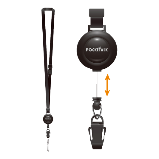 ポケトークS ブラック アクセサリ付き strap.png?v ポケトークS ブラック アクセサリ付き strap.png?v